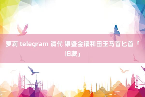 萝莉 telegram 清代 银鎏金镶和田玉马首匕首「旧藏」