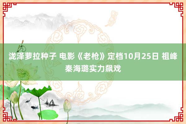 泷泽萝拉种子 电影《老枪》定档10月25日 祖峰秦海璐实力飙戏