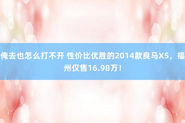 俺去也怎么打不开 性价比优胜的2014款良马X5，福州仅售16.98万！