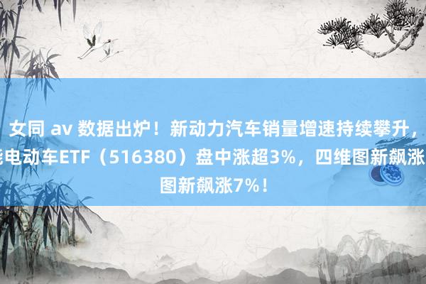 女同 av 数据出炉！新动力汽车销量增速持续攀升，智能电动车ETF（516380）盘中涨超3%，四维图新飙涨7%！