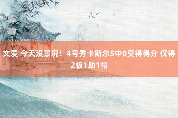 文爱 今天没景况！4号秀卡斯尔5中0莫得得分 仅得2板1助1帽