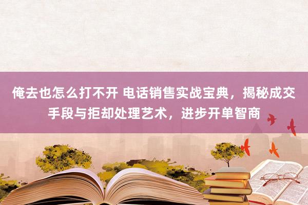 俺去也怎么打不开 电话销售实战宝典，揭秘成交手段与拒却处理艺术，进步开单智商