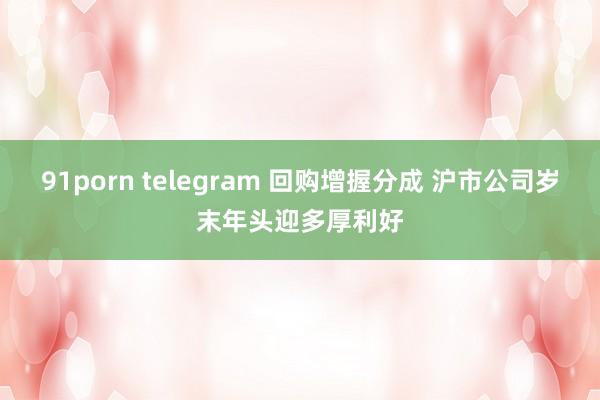 91porn telegram 回购增握分成 沪市公司岁末年头迎多厚利好