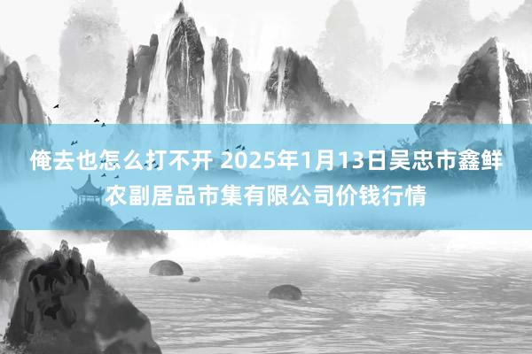 俺去也怎么打不开 2025年1月13日吴忠市鑫鲜农副居品市集有限公司价钱行情